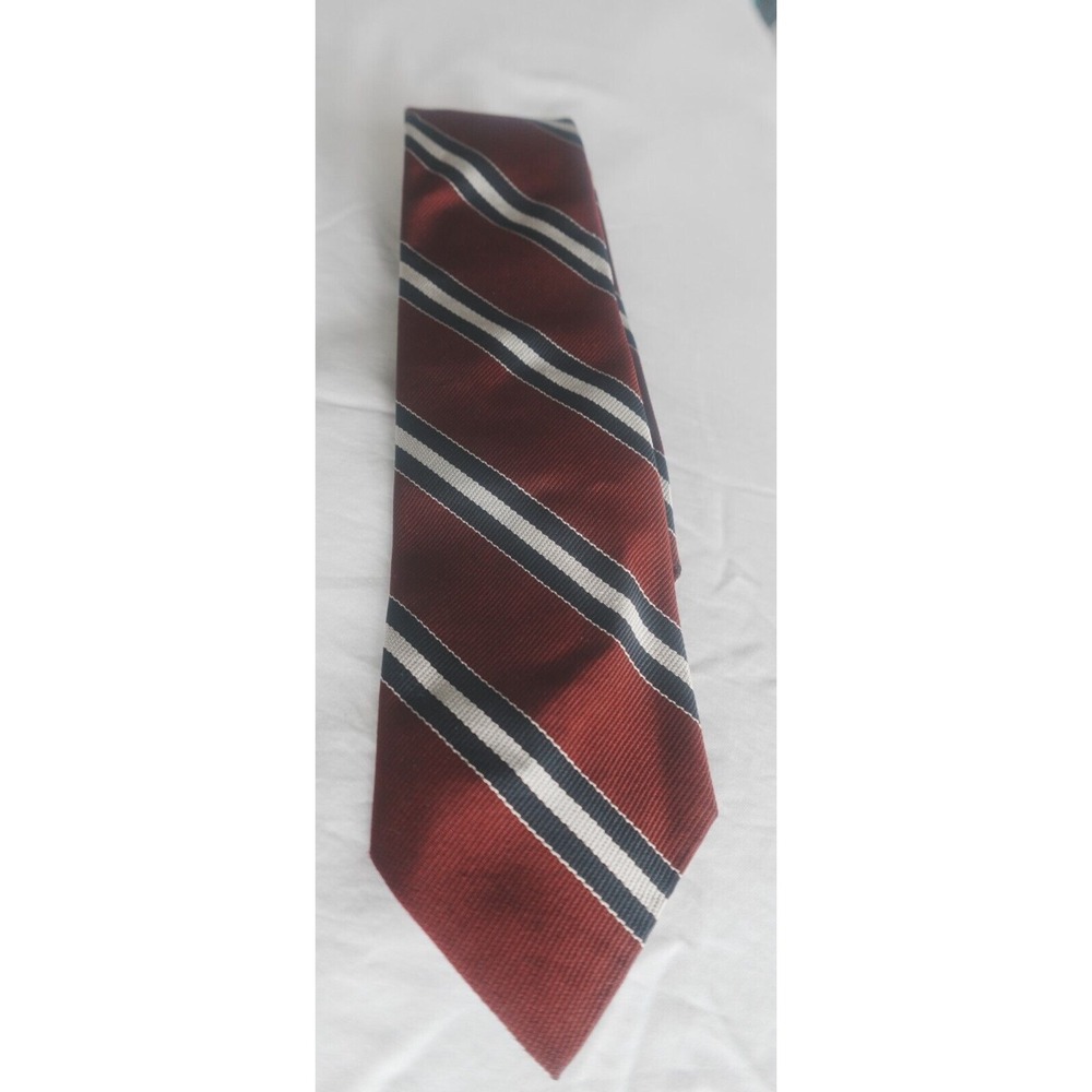 Kuppenheimer 58"x3" Striped Repp Handmade Silk Men's Dress Neck Tie